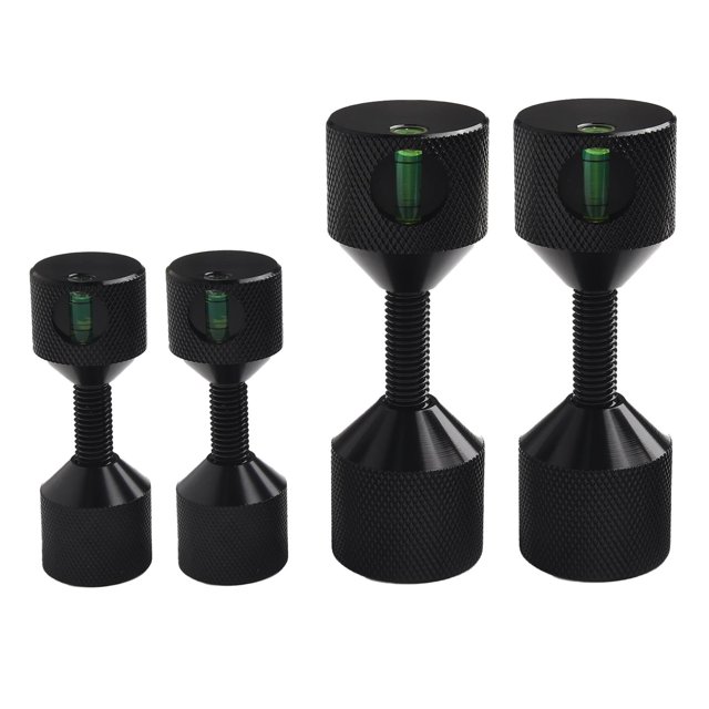 6061 Aluminum Flange Positioning Pins with Anodized Black Oxide Finish - black4pcs