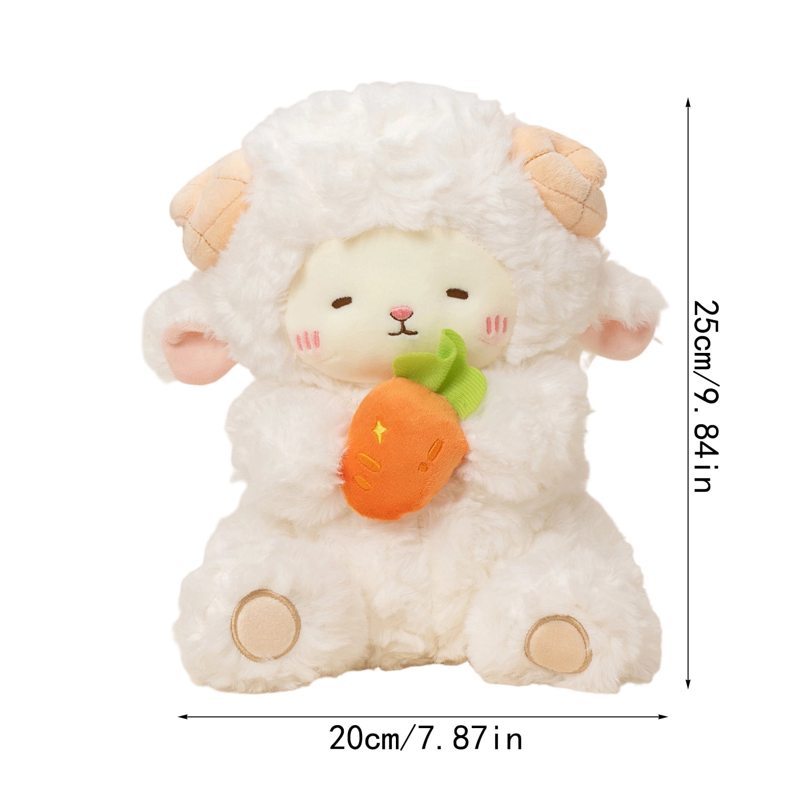 Cute 9.8in Lamb Plush, Soft Sheep Stuffed Animal Birthday Gifts, Easter Decorations for Home and Valentines Day Gifts for Room Decor, A