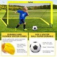 thumbnail image 3 of Portería de fútbol FITFIZZ portátil de 6 x 4 pies con pelota, escalera y conos, 3 of 7
