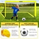 thumbnail image 3 of Portería de fútbol FITFIZZ portátil de 6 x 4 pies con pelota, escalera y conos, 3 of 7