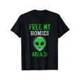 thumbnail image 1 of Free My Homies Zone 51 T-Shirt Drôle Extraterrestre Taille Complète P-5TG, 1 of 4