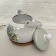 thumbnail image 4 of Vintage Enameled Tea Kettle, Floral Enamel Pot, Enameled Porcelain Kettle, Stovetop Teapot, for Brewing Tea and Coffee, 1.5L, 4 of 8