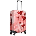 thumbnail image 2 of ONLY COVER, NOT INCLUDING THE SUITCASE Travel Luggage Cover Valentine''s Day Love Hearts Balloons Suitcase Protector Washable Baggage Covers (for 25-28 inch luggage), 2 of 6