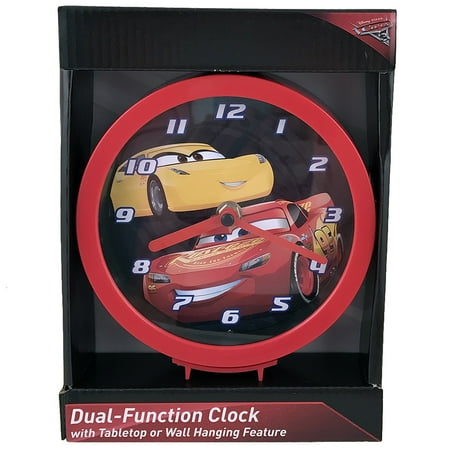 Race Car Clock - Disney Pixar Cars Dual-Function Clock