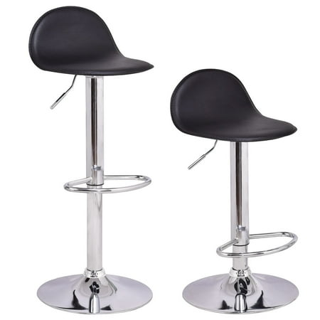 Costway Set of 2 Swivel Bar Stools Modern Adjustable Height Diner Seat Chairs (Best Modern Bar Stools)