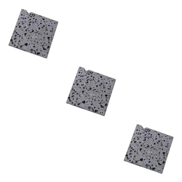 Accesorios de fotografía Bearachild Tableros de fondo de piedra natural cuadrado gris 10x10cm