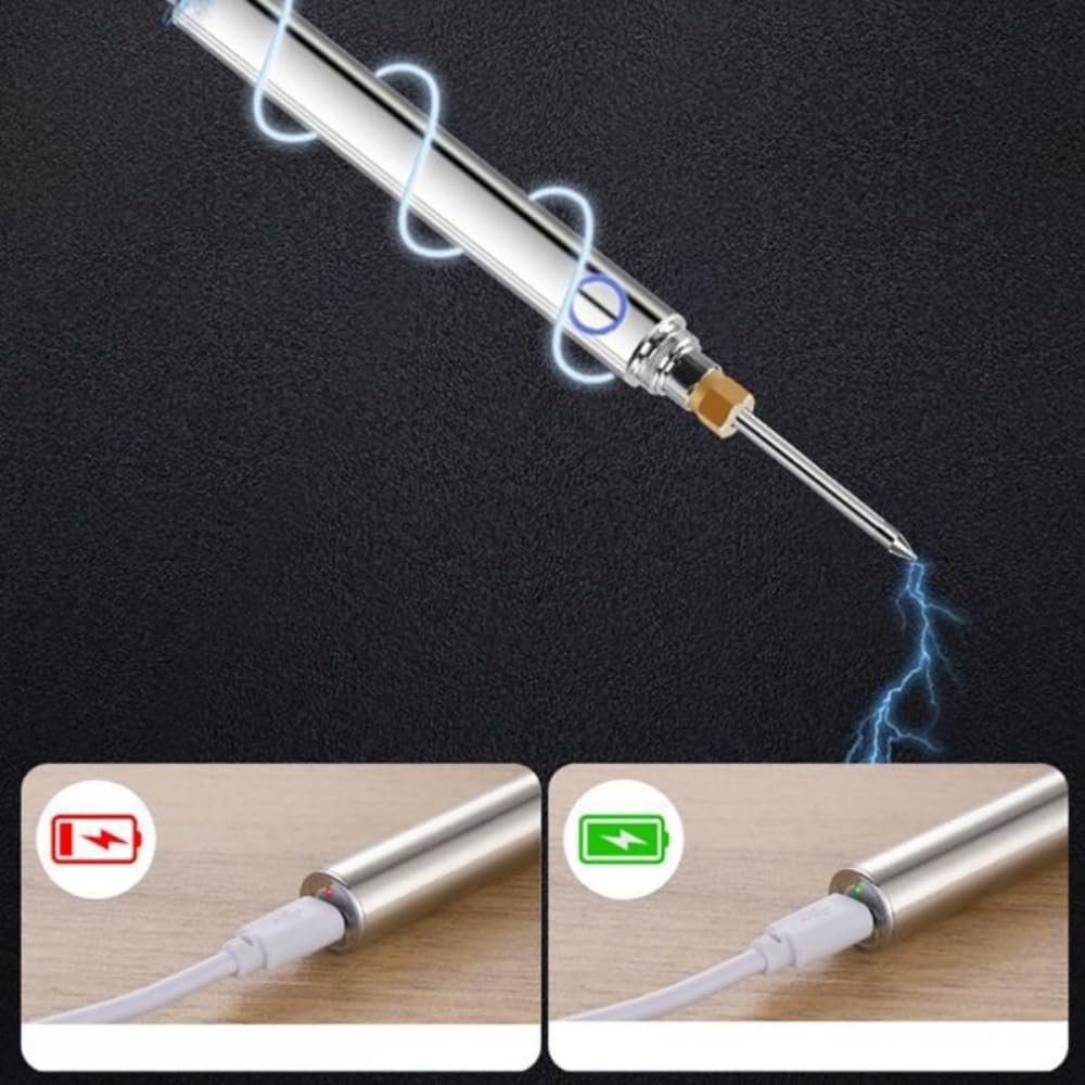 15W Electric Soldering Iron Kit Portable USB Wireless Welder Cordless Soldering Pen Set