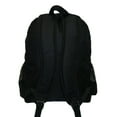 thumbnail image 3 of K-Cliffs 16" 100%  Rip-Stop Polyester Multi Pocket Unisex  School Backpack,  Black, 3 of 3