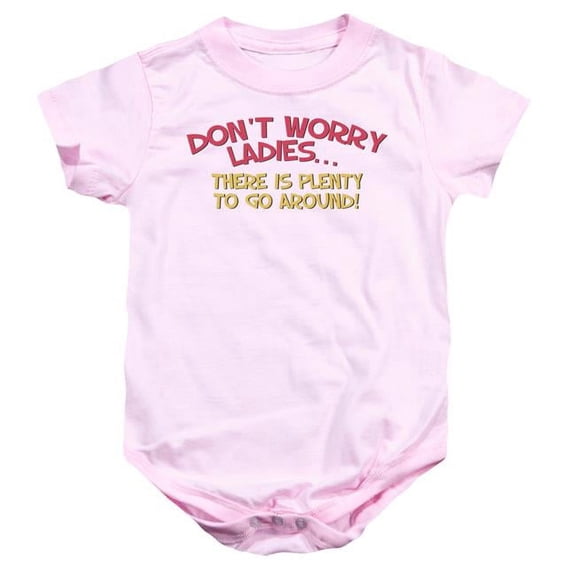 Trevco ATA2567D-SS-3 Dont Worry-Infant Snapsuit, Pink - Large - 18 Month
