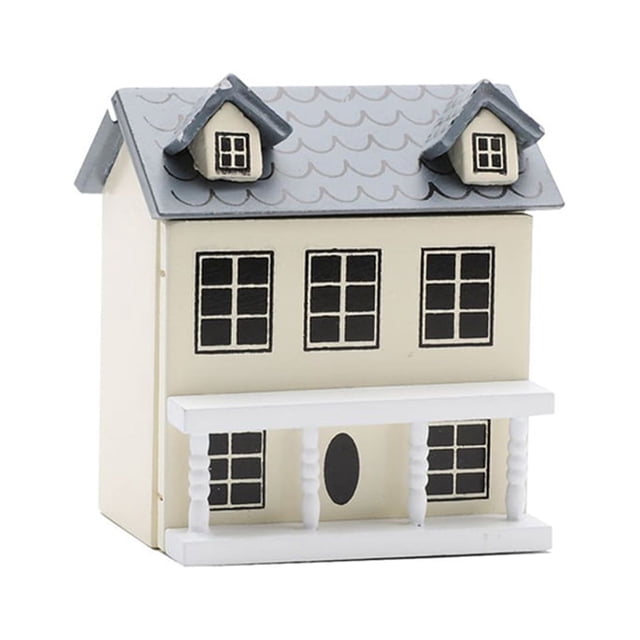 tredstone Wood 1:12 Doll Home Portable Colorful Simulation Miniature Boys Girls Toy Resident Model Plaything Component Accessories Beige