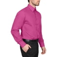 thumbnail image 2 of Men's Berlioni Long Sleeve Regular Fit Button Up Solid Dress Shirt, 2 of 5