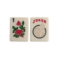 thumbnail image 4 of White Swan American Mahjong Set in Wheeled Red Case - Ivory Tiles - Modern Pushers, 4 of 11