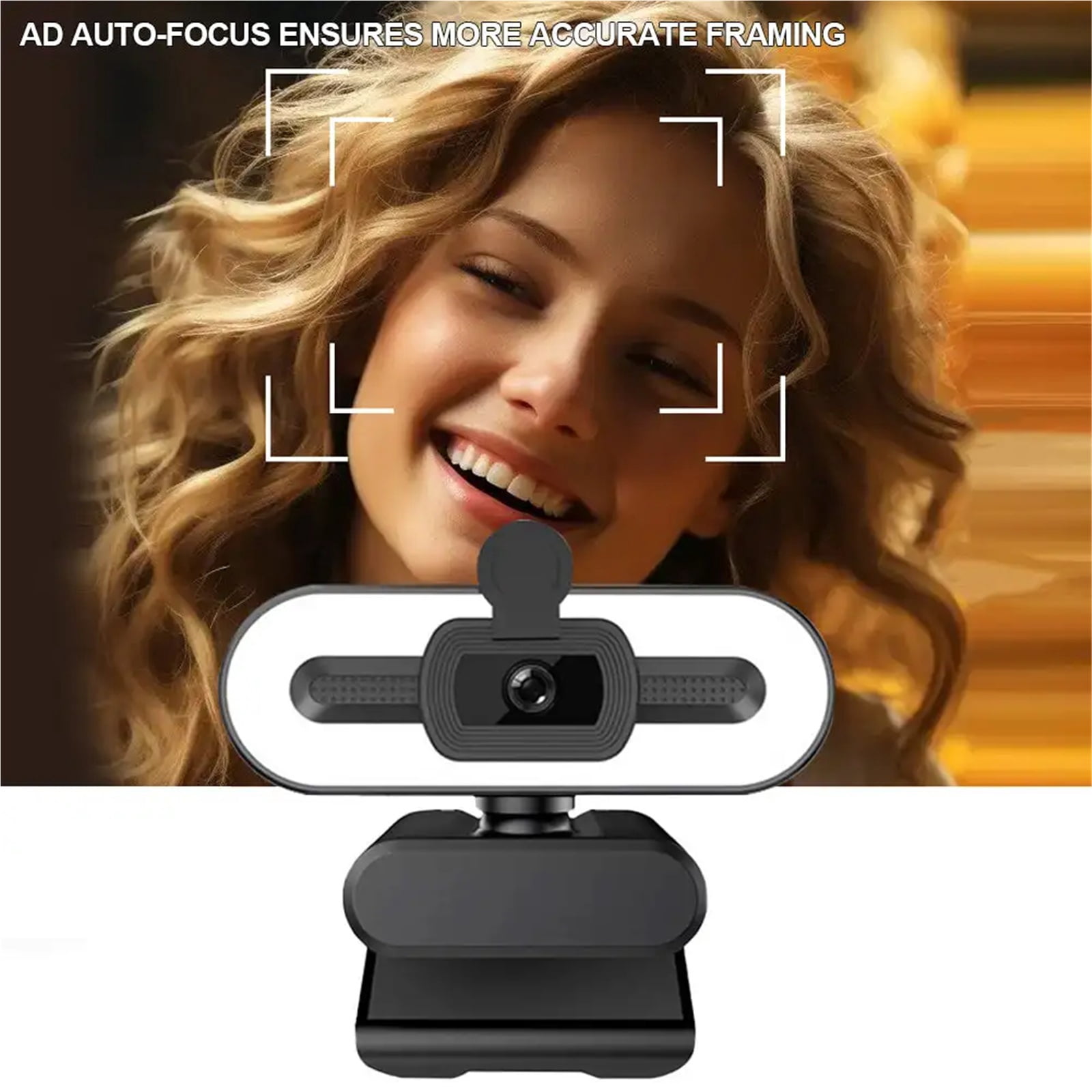 Full HD 1080P 2K 4K Webcam with Microphone PC Laptop Auto  Webcam Live Streaming Flexible Live Broadcast and Light Webcams
