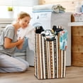 thumbnail image 5 of Yayeee Freestanding Laundry Hamper with Handle Collapsible Large Storage Basket for Clothes, Abstract Dots, 5 of 7