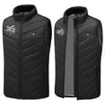 thumbnail image 4 of REORIAFEE Heating Vest Unisex Outdoor Warm with 9 Heating Zones Electric Heated Coat without Power Bank USB Rechargeable Washable Activity Hiking Vest Black L, 4 of 6