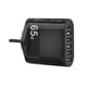 thumbnail image 1 of Cargador rápido de pared de 65 W con 5 puertos USB tipo C, adaptador PD QC3.0, carga rápida universal, 1 of 8