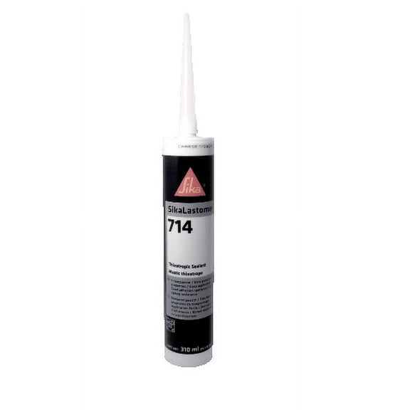 Sika 714 Lastomer Liquid Butyl 300ml Black Sealant/Adhesive 1 Tube - 592020