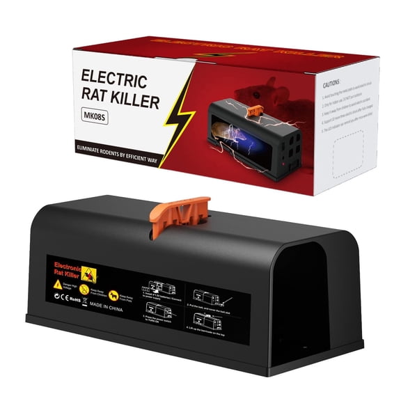 Decksplore Pro Electric Mouse Trap Zapper,Rat Trap Indoor with Powerful Voltage, Safe and Effective Big Rats Control for Garage,Basement,Indoor/Outdoor Use