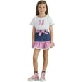 thumbnail image 2 of Sagefinds Fashionable Girl 2 Piece Denim Skirt and Tee Sets for Stylish Outfit Pink - Size 12 Us, 2 of 4