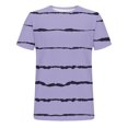 thumbnail image 5 of Seasonal Promotion! Lisbinx T shirts Shirts for Men Classic Fit Short Sleeve Crew Neck Button-Down Mens Tops Classic Fit Stylish Stripe Print Oversized Shirts Moisture Wicking, 5 of 5