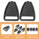 thumbnail image 3 of Hebillas de repuesto para casco de seguridad, 100 unidades, compactas, con clip para casco de construcción, 3 of 8