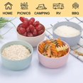 thumbnail image 2 of Fmxomd Unbreakable Cereal Bowls Set of 4, 6 OZ Lightweight Small Plastic Bowls, Microwave & Dishwasher Safe, BPA-Free, for Dessert, Cereal, Serving, Soup, Oatmeal, Pasta, Salad, 2 of 8