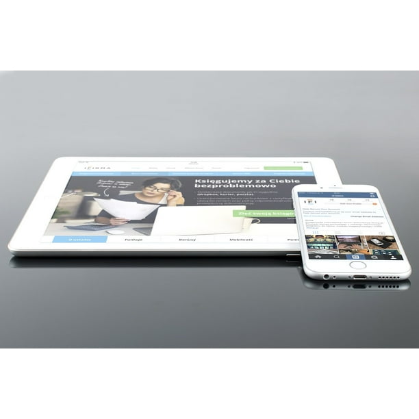 Psd Mobile Web Design Mockup White Ipad Iphone 12 Inch By 18 Inch Laminated Poster With Bright Colors And Vivid Imagery Fits Perfectly In Many Attractive Frames Walmart Com Walmart Com