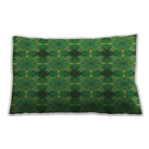 Ahgly Company Indoor Rectangular Patterned Lumbar Throw Pillow, 13 inch by 19 inch