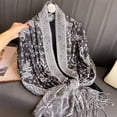 thumbnail image 4 of Super Soft Jacquard Fringe Scarf, Oversized Winter Wrap Shawl for Women, 70x190cm,70x190cm,2, 4 of 38