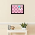 thumbnail image 3 of PinPix 20x14 Custom Cork Bulletin Board Argyle Pink Poster Board Has a Fabric Style Canvas Finish, Framed in Argyle Pink, by ArtToFrames (PinPix-635), 3 of 6