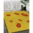 thumbnail image 3 of Ahgly Company Machine Washable Indoor Rectangle Transitional Orange Area Rugs, 7' x 10', 3 of 7