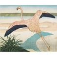 thumbnail image 2 of Carl Moser 17x15 Gold Ornate Wood Frame and Double Matted Museum Art Print Titled - Flamingo, Second Version (1920.), 2 of 4