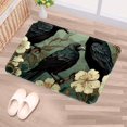 thumbnail image 5 of Crow Polyester Non-Slip Machine Washable Bath Rug Indoor Rug Door Carpet, 5 of 6