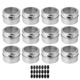 thumbnail image 3 of Toystoory 12 Uds. De tarros magnéticos para especias, salero de acero inoxidable, 4/6 Uds., organizador de contenedores para especias, almacenamiento de Cocina y Comedor 12 tarros de condimentos Toystoory HA004091-03, 3 of 6