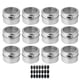 thumbnail image 3 of Toystoory 12 Uds. De tarros magnéticos para especias, salero de acero inoxidable, 4/6 Uds., organizador de contenedores para especias, almacenamiento de Cocina y Comedor 12 tarros de condimentos Toystoory HA004091-03, 3 of 6