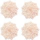 thumbnail image 1 of 4 manteles individuales de oro rosa, manteles individuales redondos huecos, manteles individuales redondos, manteles individuales de plástico, utilizados para aislamiento térmico de platos y decoración de mesa Sincero Electrónica, 1 of 5