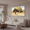 thumbnail image 3 of Figure Stands By Turtle-like Shelter In Desert Canvas Poster Bedroom Decor Sports Landscape Office Room Decor Gift,Frame-style,16x24inch(40x60cm), 3 of 8