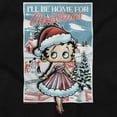 thumbnail image 2 of Betty Boop Be Home For Christmas Women's T Shirt Ladies Tee Brisco Brands S, 2 of 5