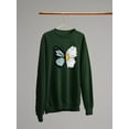 thumbnail image 3 of Half Butterfly Half Daisy Sweatshirt Women -Image by Shutterstock, Female Large, 3 of 4