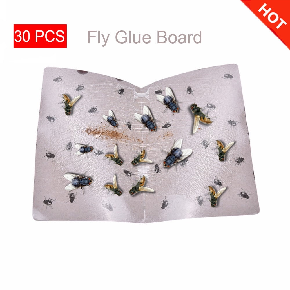 Fly Flies Sticky Glue Paper Trap Bug Insect Catcher Killer Board Outdoor Home 