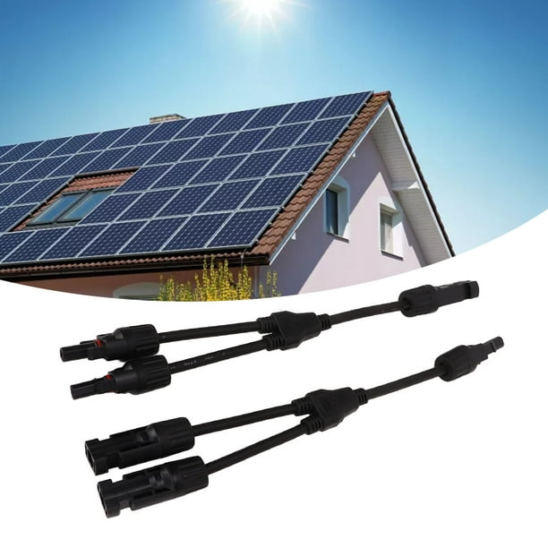 Connectique solaire - Raccord étanche en Y de câbles AC double