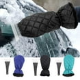 thumbnail image 4 of lanema Car Windshield Snow Scraper Glove with Thick Lining Ice Snow Mitt with Handle Scratch-Free Winter Accessories, 4 of 12