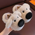 thumbnail image 3 of Fozruso Cozy Winter Animal Slippers For Toddlers Girls Boys Soft Indoor Shoes With Sole For Infants And Kids,Plush Warm Slippers Sizes 9 Little Kid(2.5-3 Years), 3 of 6