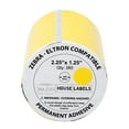 thumbnail image 2 of HOUSELABELS 2.25" x 1.25" Yellow Address Labels on 0.75" Core Compatible With Zebra and Rollo Printers, 100 Rolls / 260 Labels per Roll, 2 of 8