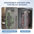 thumbnail image 5 of CASAINC 1-Spray Patterns with 2.5 22 in. Wall Mount Dual Shower Heads in Spot Resist Brushed Nickel (Valve Included), 5 of 10