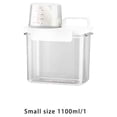 thumbnail image 4 of Maoww ABS Washing Powder Storage Box Replacement Transparent Moistureproof Refillable Wide Mouth Lifting Handle Case Container 1100ml, 4 of 9