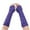 D, variant on Womens Knitting Wool Half Finger Long Autumn Winter Warm Dew Sleeve Creased Handwear, E