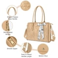 thumbnail image 3 of Bolsa MOSISO de piel sintética para portátil de 17 a 17,3 pulgadas con accesorios, 3 of 7