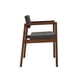 thumbnail image 4 of Set de 4 Sillas de Comedor de Madera con Tapizado de Tela, Sillas para Comedor, Cocina y Escritorio, Midtown Concept Gin, Nogal y Gris Oscuro, 4 of 5