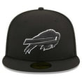 thumbnail image 2 of Men's New Era Black Buffalo Bills  Main Patch 59FIFTY Fitted Hat, 2 of 6